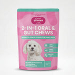 Ipromea 2-in-1 Oral and Gut Chews for Small Dogs front of packaging